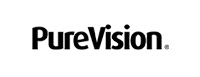 A logo for PureVision, featuring the brand name in white text on a black background.